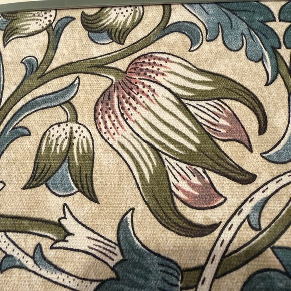 William Morris & Co Floral Shower Curtain Lodden Blue Green 72x72 - Picture 5 of 6